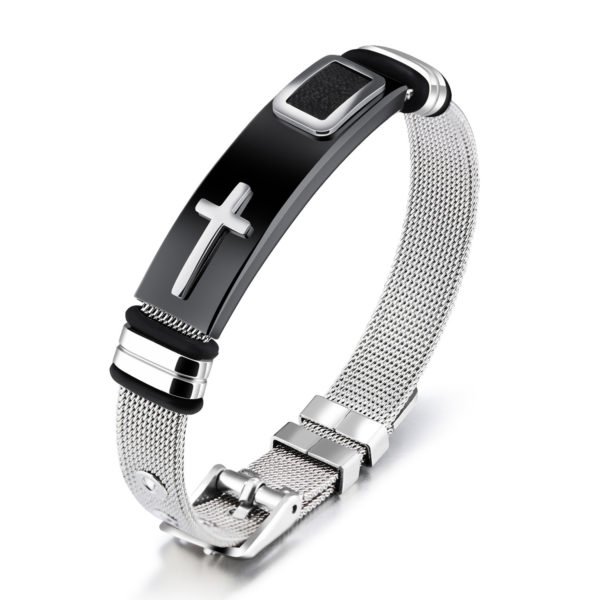 Premium Stainless Steel Cross Bracelet – Limited Edition