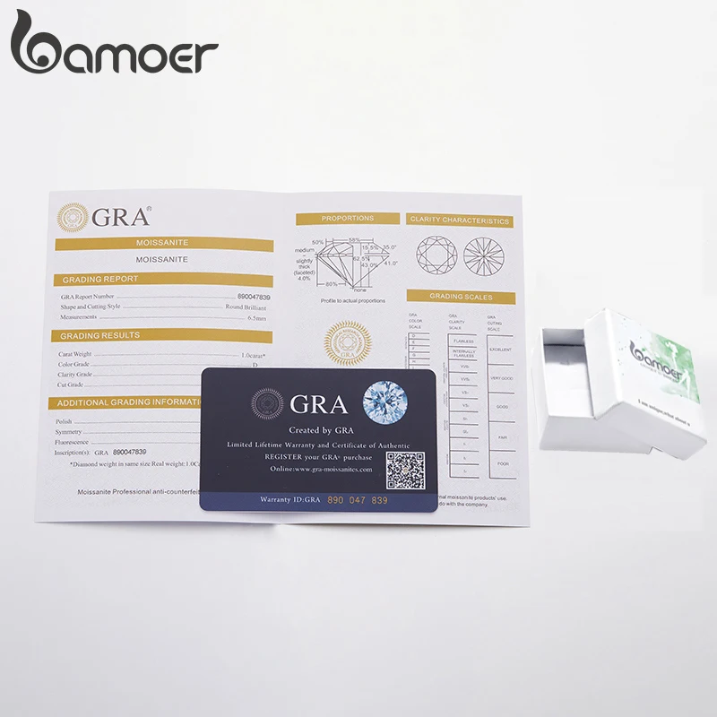 Moissanite Hoop Earrings in 925 Sterling Silver - Bourvane - Image 6